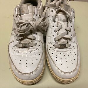 White Nike Air Force 1s